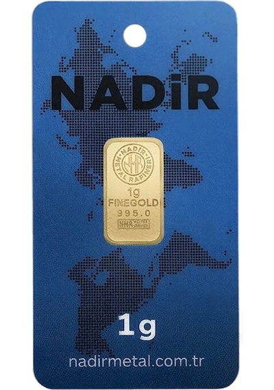 Nadir Gold Dikdörtgen 24 Ayar Gram Altın 1 G Nadir Gold Dikdörtgen 24 Ayar Gram Altın 1 G