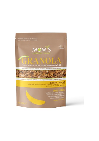 Moms Muz & Cevizli Granola 280 G - 7 Adet Tarı