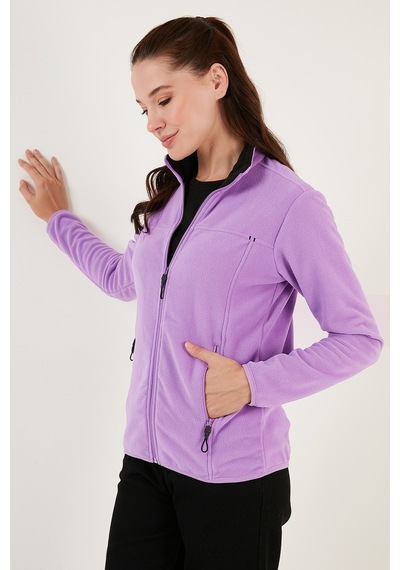 Lela Kadın Polar Hırka 5907002 Lila