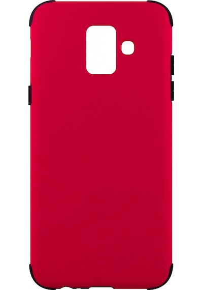 Nettech Samsung Galaxy A600 A6 2018 Uyumlu Arka Koruma Arka Koruma Kılıf - Kırmızı Kirmizi