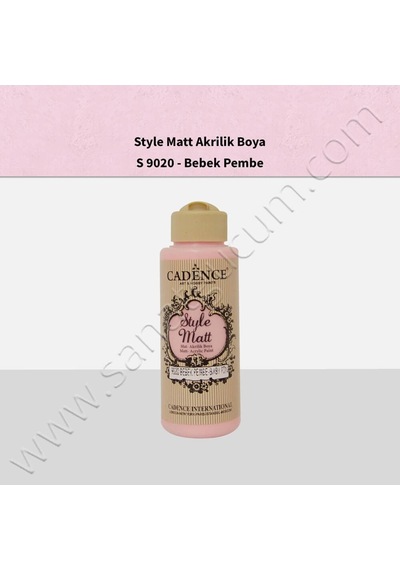 Cadence Style Matt Akrilik Boya 120 Ml. S9020 Bebek Pembe