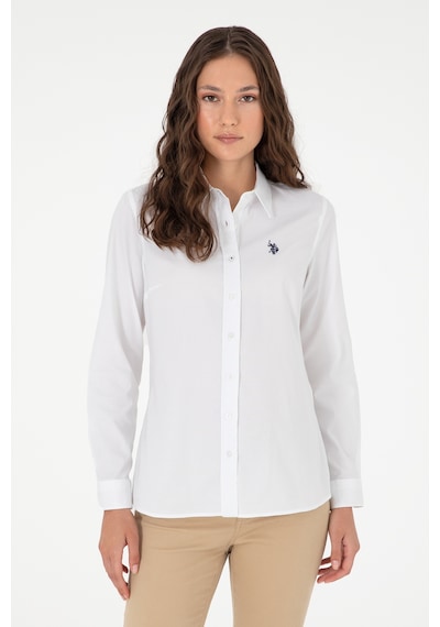 U.s. Polo Assn. Kadın Beyaz Gömlek Basic 50295639-vr013 Beyaz