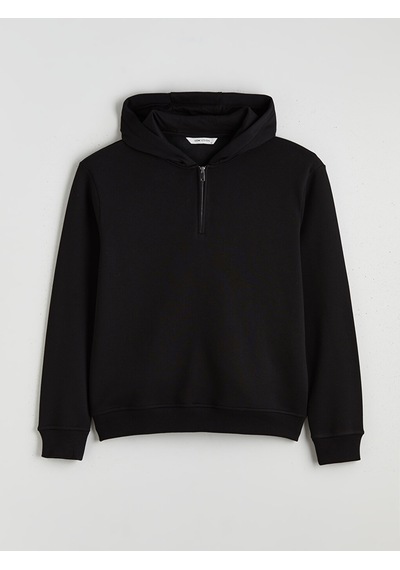 Lcw Vision Siyah Uzun Kollu Erkek Hoodie