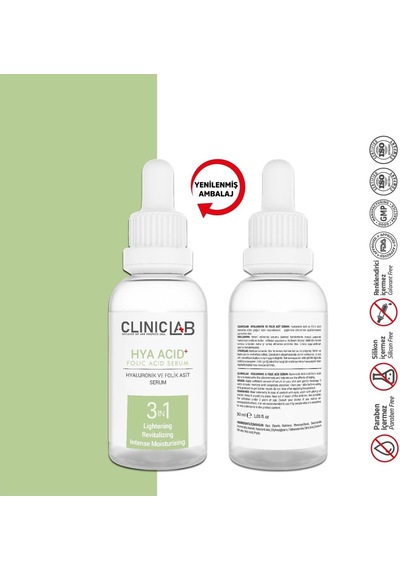 Clinic Lab Yoğun Nemlendirici Ve Yenileyici Hyaluronik Asit Içeren Serum 30 ML