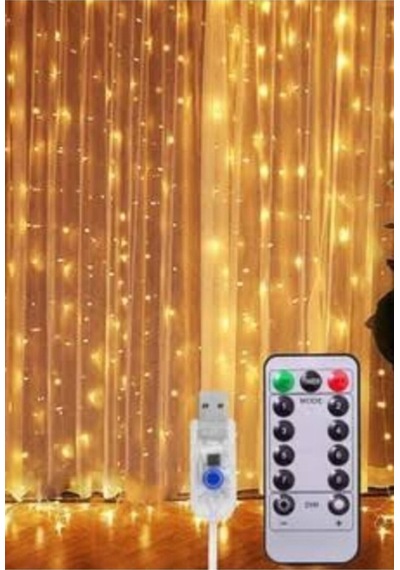 Kumandalı 8 Ayrı Moda Sahip Perde Led 3 x 3 M