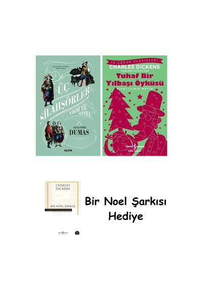 Üç Silahşörler Yirmi Yıl Sonra Ciltli + Tuhaf Bir Yılbaşı Öyküsü + Bir Noel Şarkısı