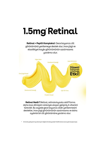 The Best's Care Retinal Peptid Cilt Yenileyici Yaşlanma Karşıtı Gece Bakım Kremi 30 ML