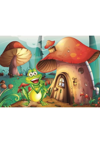 Art Kids 24+35 Parça Mantar Evler Eğitici Çocuk Puzzle