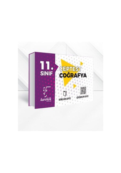 11.Sınıf Cep Test Coğrafya -  Karekök Eğitim Yayın