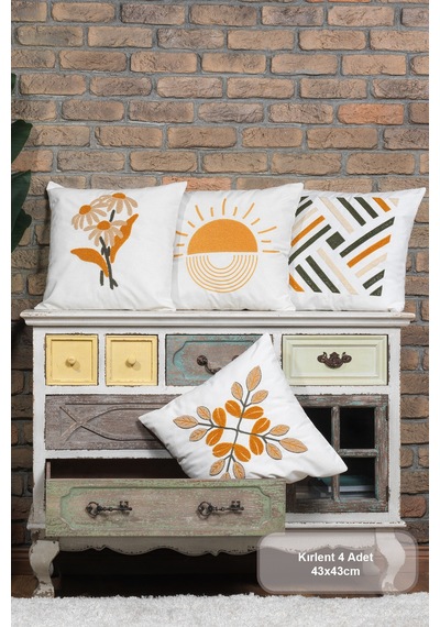 Elart Summer Kırlent Kılıfı 4 Adet 40x40 Cm Renksiz