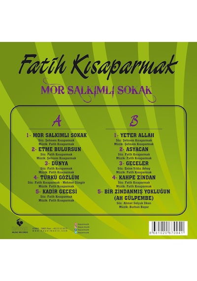 Fatih Kısaparmak - Mor Salkımlı Sokak Plak