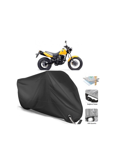 Kanuni Rt 125 D Motosiklet Branda (Bağlantı, Kilit Uyumlu)-Siyah (457269601)