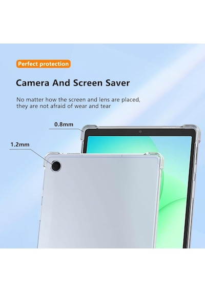 Samsung Galaxy Uyumlu Tab A11 Plus 11inç X230 Kılıf Darbelere Dayanıklı Şeffaf Kapak X235 X236b Kılıf