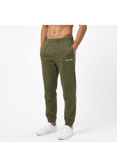 Tommy Hilfiger Pamuklu Jogger Regular Fit Eşofman Altı Haki