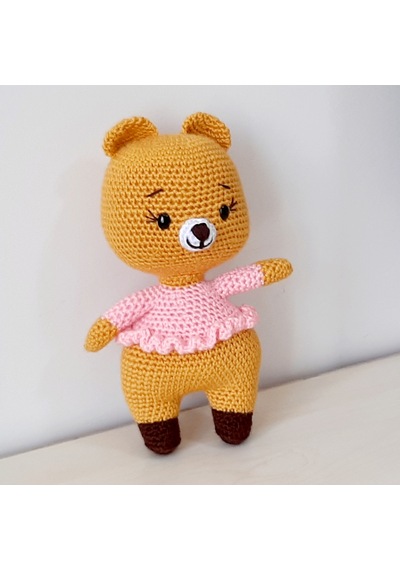 Amigurumi Örgü Oyuncak Ayı Kız