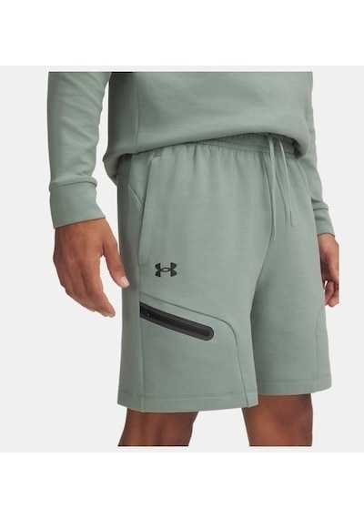 Under Armour Unstoppable Fleece Erkek Şort 1379809-348 Yeşil