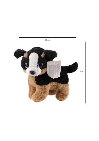 Sesli Peluş Köpek - 2309033 - Kahverengi-siyah Çok Renkli