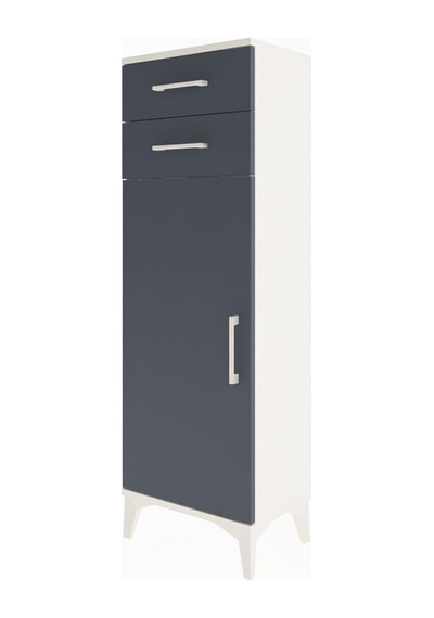 Arges Dolap 2 Raflı 2 Çekmeceli Tek Kapaklı 44x30x134 Aytaşı-... Aytaşı
