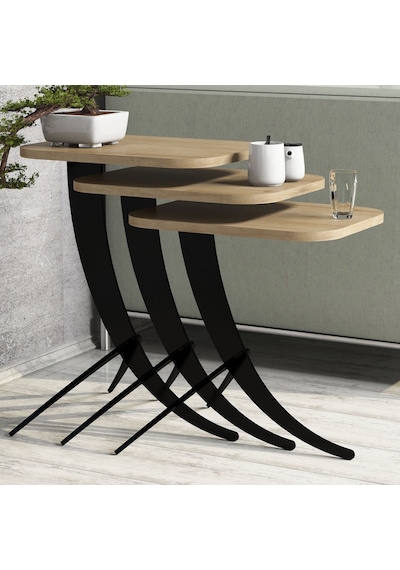 Variant Pion Metal Ayaklı 3Lü Zigon Sehpa (322107055)