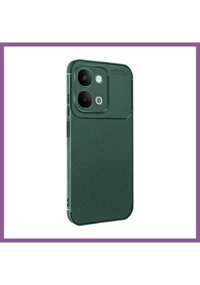 Ren.ga.renk Vivo Y31d Auto Focus Karbon Kapak - Yeşil Rengaren