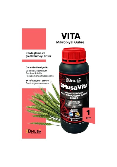 Bmusa Vita Mikrobiyal Gübre 1 Litre 1000 ML