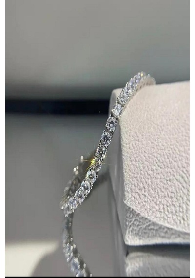 Kadın Çelik Su Yolu Bileklik Silver