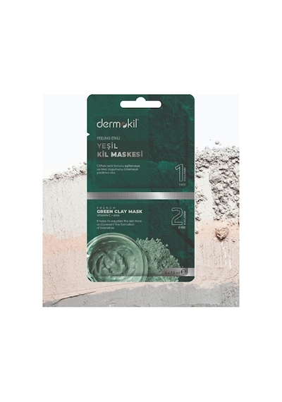 Dermokil Peeling Etkili Yeşil Kil Maskesi 15 ML