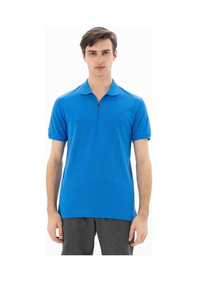 AR-MA Arma Erkek Regular Fit Polo Yaka Tişört Y25374304401 Saks Mavisi