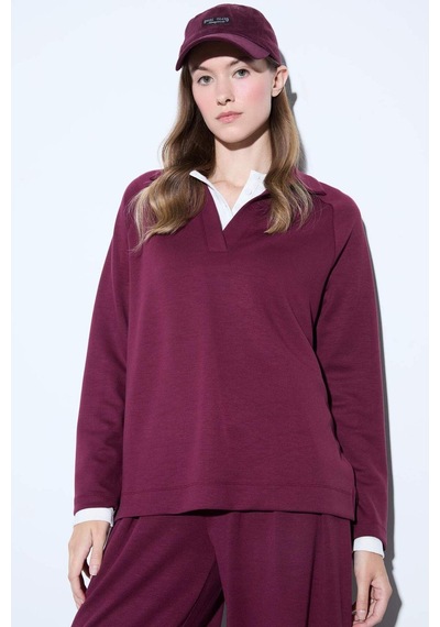 Defacto Regular Fit Kayık Yaka Uzun Kollu Tunik F9615ax25aubr98 Bordo Defacto Regular Fit Kayık Yaka Uzun Kollu Tunik F9615ax25aubr98 Bordo