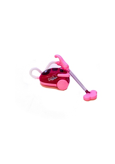 Pilli Oyuncak Elektrikli Süpürge Pembe 15 Cm