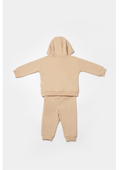 BabyCosy Organik Kapüşonlu Ceket & Pantolon Takımı Csy8007 001