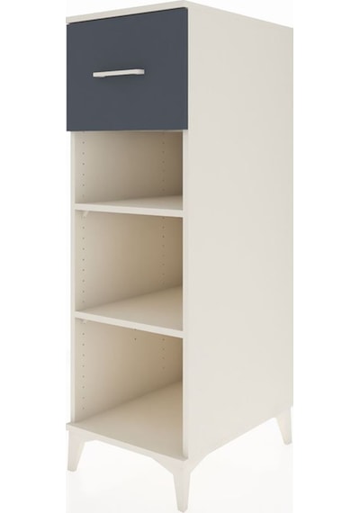 Kronos Dolap 2 Raflı Tek Çekmeceli 44x59x134 Aytaşı-antrasit Aytaşı