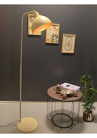 Dolce Krem Lambader Hareketli Başlık Modern Dekoratif Metal T... Krem