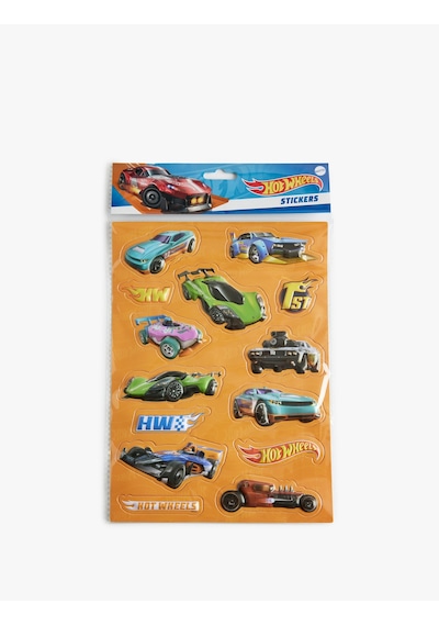 Koton Hot Wheels Lisanslı Otomobil Temalı Sticker Seti Mavi 7wak70351aa