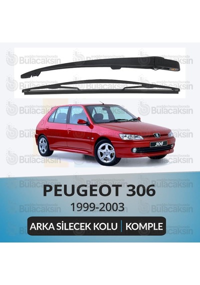 Peugeot 306 N5 1997-2003 Komple Arka Silecek Kolu Ve Süpürgesi Se