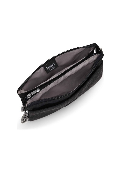 Kipling Kıplıng Riri Küçük Boy Omuz Çantası Siyah Sıgnature Emb Siyah