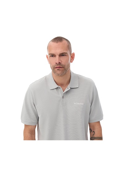 Columbia M Cascade Range Solid Polo Erkek Outdoor Tişört Cs0214 Gri