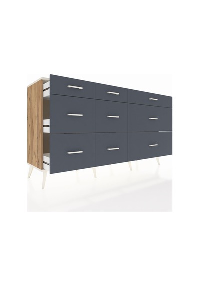 Kronos Konsol 9 Çekmeceli 176x59x99 Çam-aytaşı/antrasit Çam-aytaşı/antrasit Kronos Konsol 9 Çekmeceli 176x59x99 Çam-aytaşı/antrasit Çam-aytaşı/antrasit