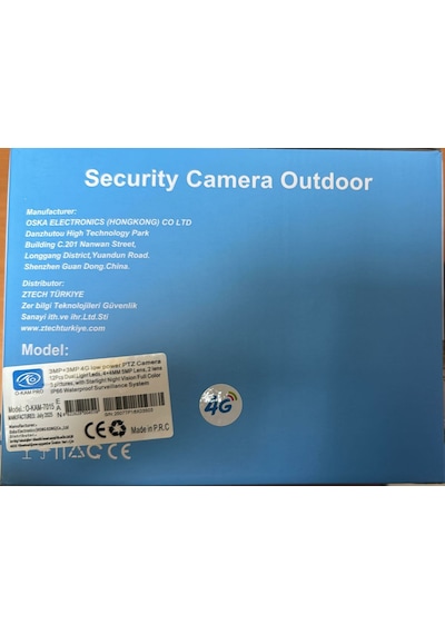 O-kam 7015 4g Sim Kartlı Solar 6mp Ptz 2 Lens 3 Görüntü + Siren + Alarm + Hoparlör + Mikrofon