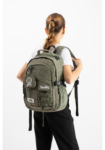 Ventis Cüzdanlı Unisex Okul Çantası Lise Ortaokul Günlük Sırt Çantası 43 30 Cm Vnt9-b Yeşil