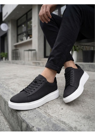 Gamelu Nevermınd Erkek Bez Memory Foam Sneaker Ayakkabı Siyah