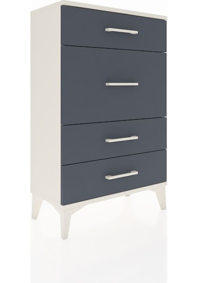 Arges Komodin 4 Çekmeceli 60x30x96 Aytaşı-antrasit Aytaşı