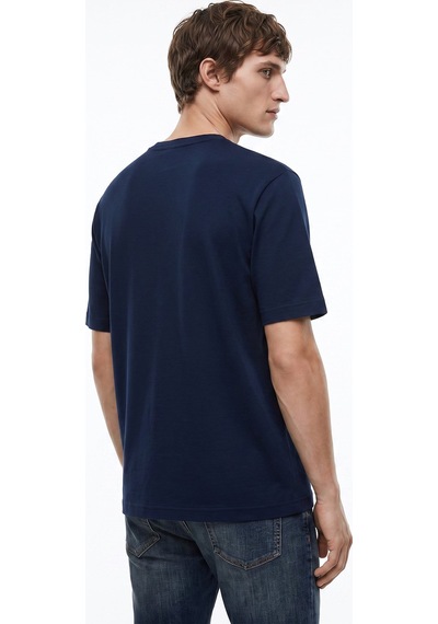 Dockers Lacivert Erkek Regular Fit T-shirt D2620078410 Small Logo T-shirt