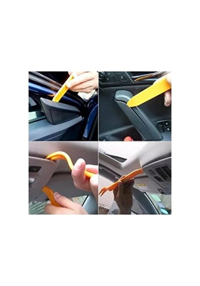 4'lü Oto Teyp Ve Trim Sökme Aparatı Seti - Plastik Aksamlar İçin