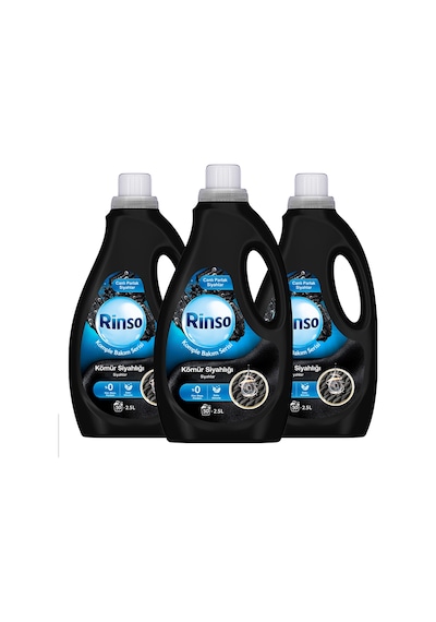 Rinso Sıvı Çamaşır Deterjanı Kömür Siyahlığı Komple Bakım 2.5 L X3 Diğer