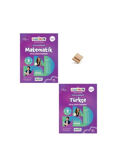 Okyanus 7. Sınıf Maarif Matematik Ve Türkçe Haftalık Süreç Fasikülleri + Telefon Standı
