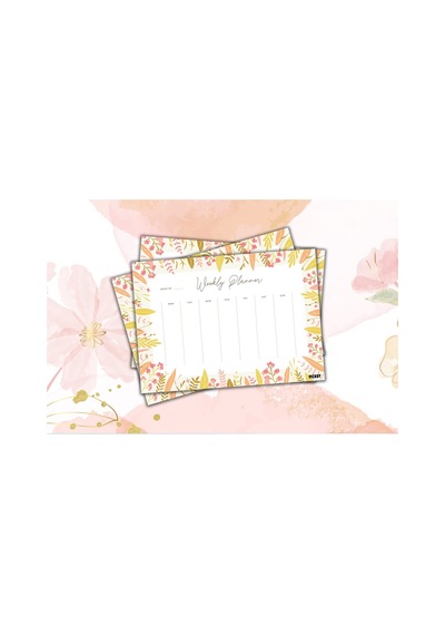 Haftalık Planlayıcı - A4 Ebat Yapılacaklar - 30 Yaprak - Weekly Planner - 0478 Çok Renkli