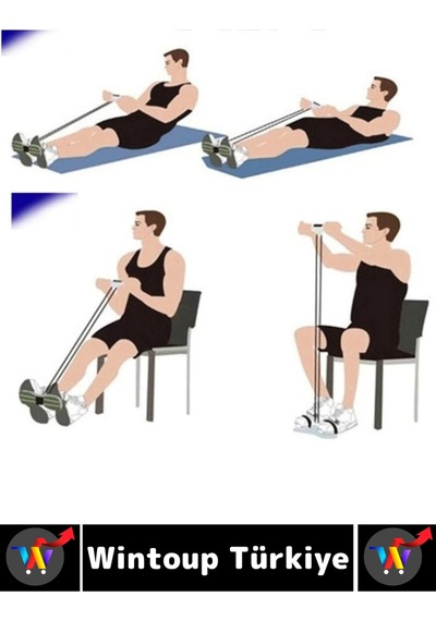 Egzersizaleti Fitness Aerobik Yoga Esneme Evde Spor Egzersiz Alt Vücut Karın Bacak Egzersiz Lastiği Çok Renkli