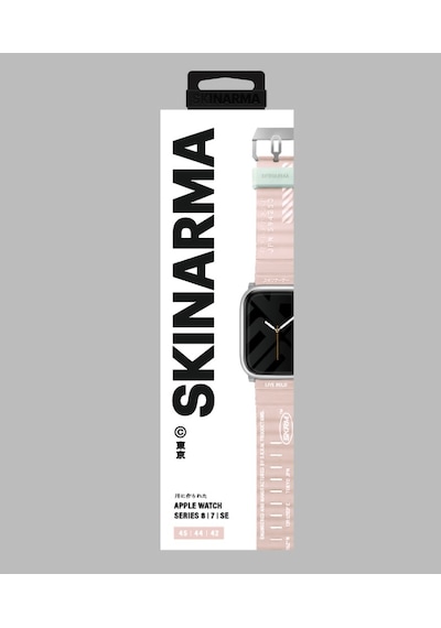 Watch 7 45mm Kordon Skinarma Shokku Silikon Strap Kayış Pembe Açık