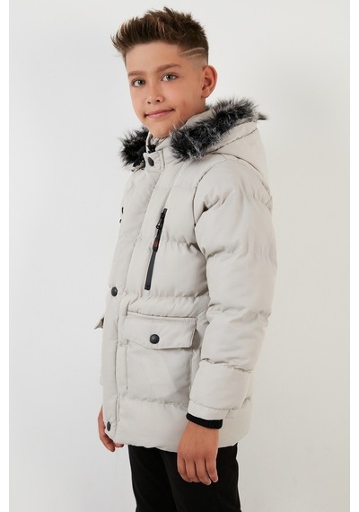 Lela Içi Peluş Astarlı Çıkarılabilir Kapüşonlu Suya Dayanıklı Kışlık Erkek Çocuk Mont 5760022 Taş Lela Içi Peluş Astarlı Çıkarılabilir Kapüşonlu Suya Dayanıklı Kışlık Erkek Çocuk Mont 5760022 Taş